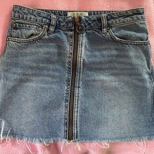 Free people jean skirt